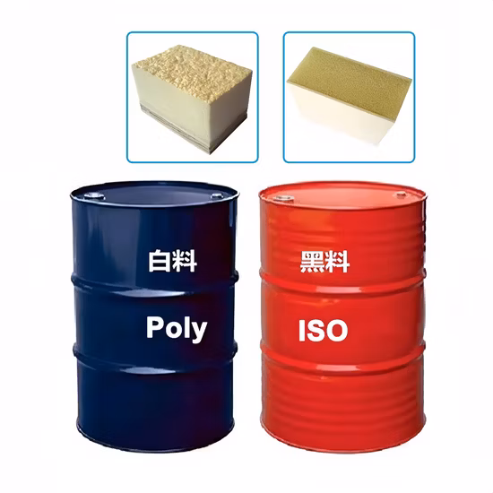 China Supplier PU Foaming Materials Blend Polyether Polyols+Isocyanate Use for Packaging